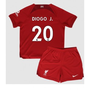 Liverpool Diogo Jota #20 babykläder Hemmatröja barn 2022-23 Korta ärmar (+ Korta byxor)